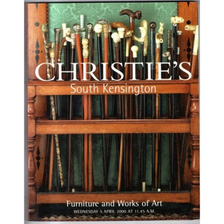 CHRISTIE'S. SOUTH KENSINGTON. FURNITURE WORKS ART. CATALOGO ASTA 5 APRIL 2000.