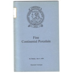 CHRISTIE'S. LONDON. FINE CONTINENTAL PORCELAIN. CATALOGO ASTA 6 JULY 1970.