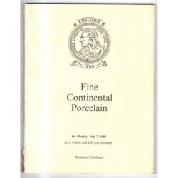 CHRISTIE'S. LONDON. FINE CONTINENTAL PORCELAIN. CATALOGO ASTA 7 JULY 1969.