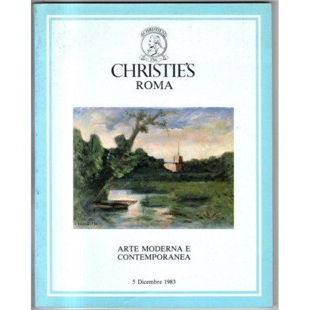 CHRISTIE'S. ROMA. ARTE MODERNA E CONTEMPORANEA. CATALOGO ASTA 5 DIC 1983.