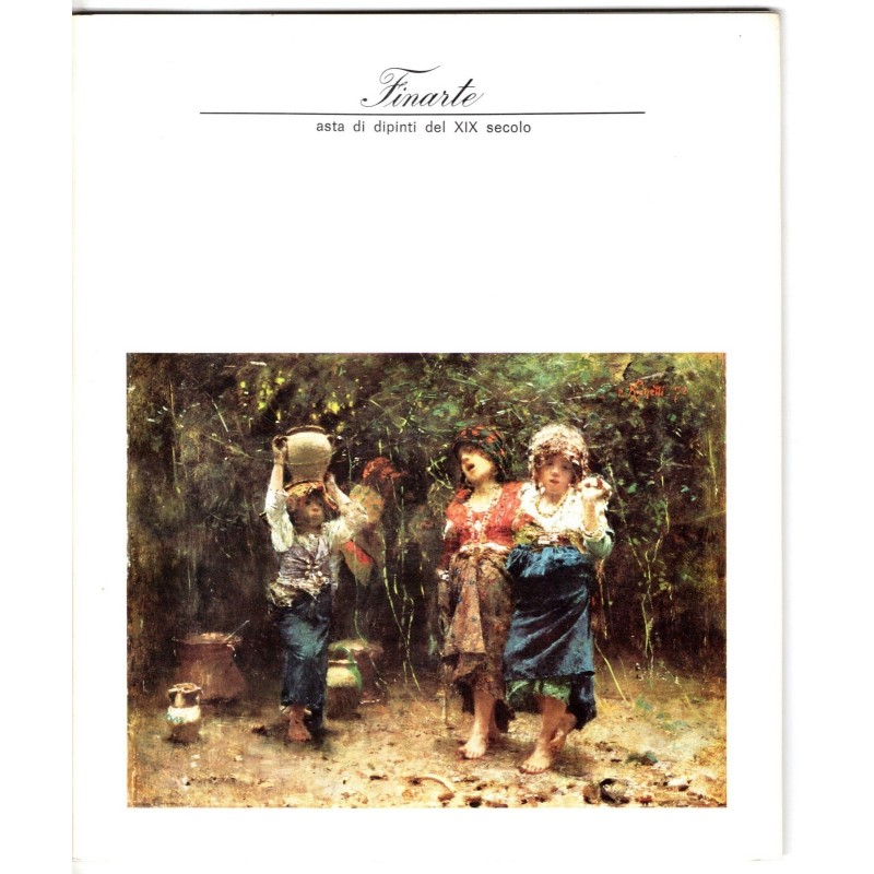 FINARTE. MILANO. ASTA DIPINTI DEL XIX SEC. CATALOGO ASTA 24 MARZO 1970.