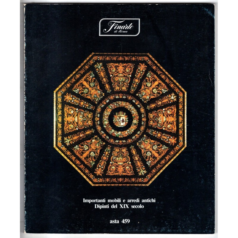 FINARTE. ROMA. MOBILI ARREDI ANTICHI DIPINTI XIX SC. CATALOGO ASTA 14 DIC 1983.