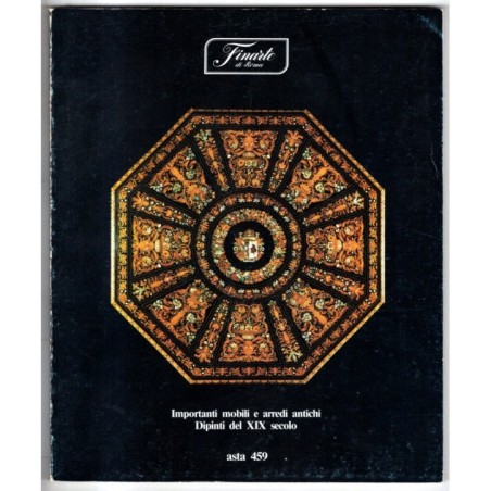 FINARTE. ROMA. MOBILI ARREDI ANTICHI DIPINTI XIX SC. CATALOGO ASTA 14 DIC 1983.