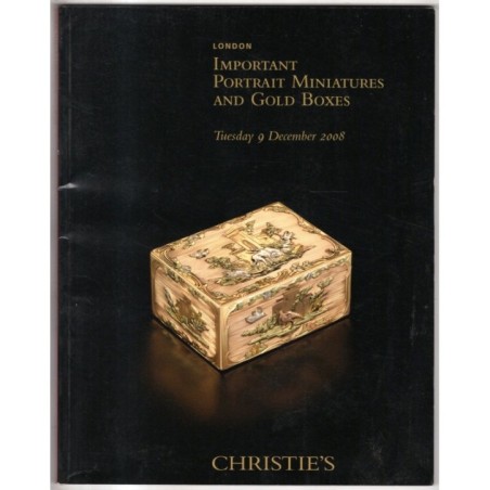 CHRISTIE'S. LONDON. PORTRAIT MINIATURES GOLD BOXES. CATALOGO ASTA 9 DEC 2008.