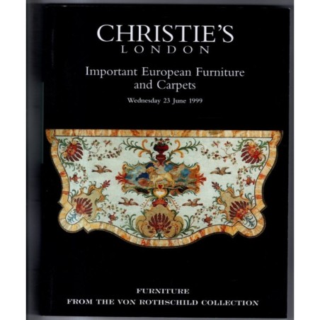 CHRISTIE'S. LONDON. EUROPEAN FURNITURE AND CARPETS. CATALOGO ASTA 23 JUNE 1999.