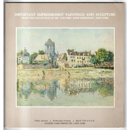 SOTHEBY'S. NEW YORK. IMPORTANT IMPRESSIONIST. CATALOGO ASTA 17 MARCH 1976.