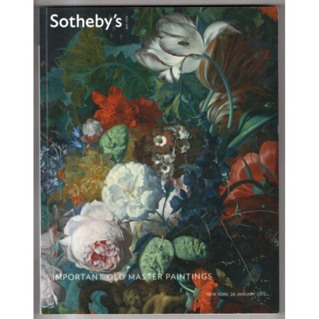 SOTHEBY'S. NEW YORK. OLD MASTER PAINTINGS. CATALOGO ASTA 26 JENUARY 2012.