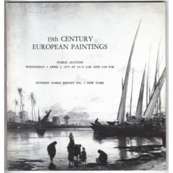 SOTHEBY'S. NEW YORK. 19TH CENTURY EUROPEAN PAINTINGS. CATALOGO ASTA APRIL 1975.