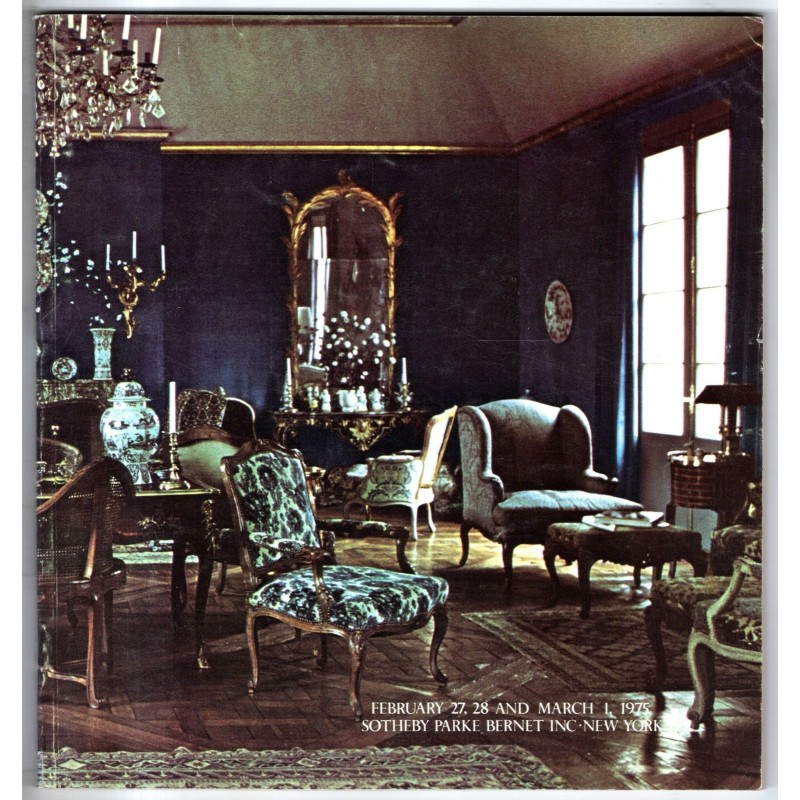 SOTHEBY'S. NEW YORK. FRENCH DECORATIVE ARTS. CATALOGO ASTA FEBRUARY-MARCH 1975.