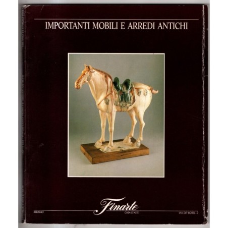 FINARTE. MILANO. MOBILI E ARREDI ANTICHI. CATALOGO ASTA 15 MARZO 1988.