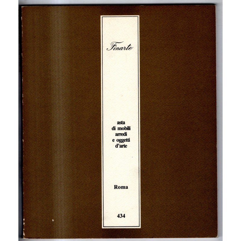 FINARTE. ROMA. MOBILI ARREDI OGGETTI D'ARTE. CATALOGO ASTA 14 MARZO1983.