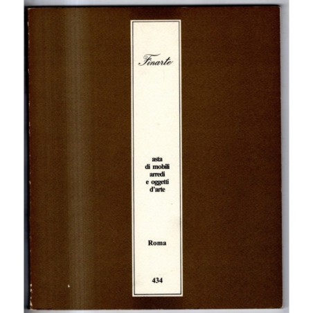 FINARTE. ROMA. MOBILI ARREDI OGGETTI D'ARTE. CATALOGO ASTA 14 MARZO1983.