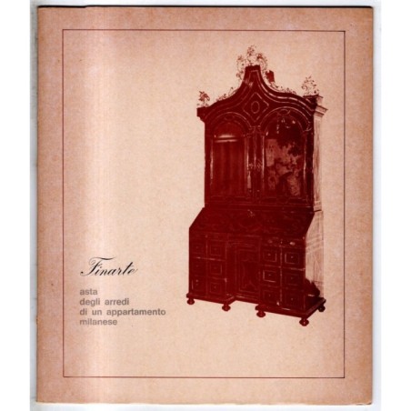 FINARTE. MILANO. ARREDI APPARTAMENTO MILANESE. CATALOGO ASTA 11 DICEMBRE 1970.