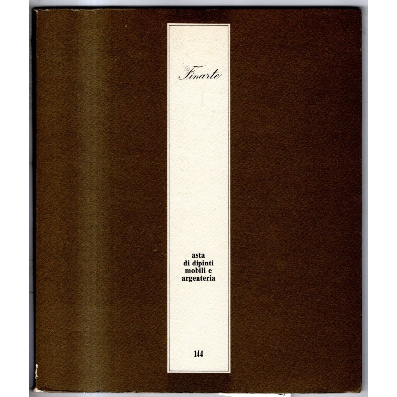 FINARTE. MILANO. DIPINTI MOBILI E ARGENTERIA. CATALOGO ASTA 30 NOVEMBRE 1972.
