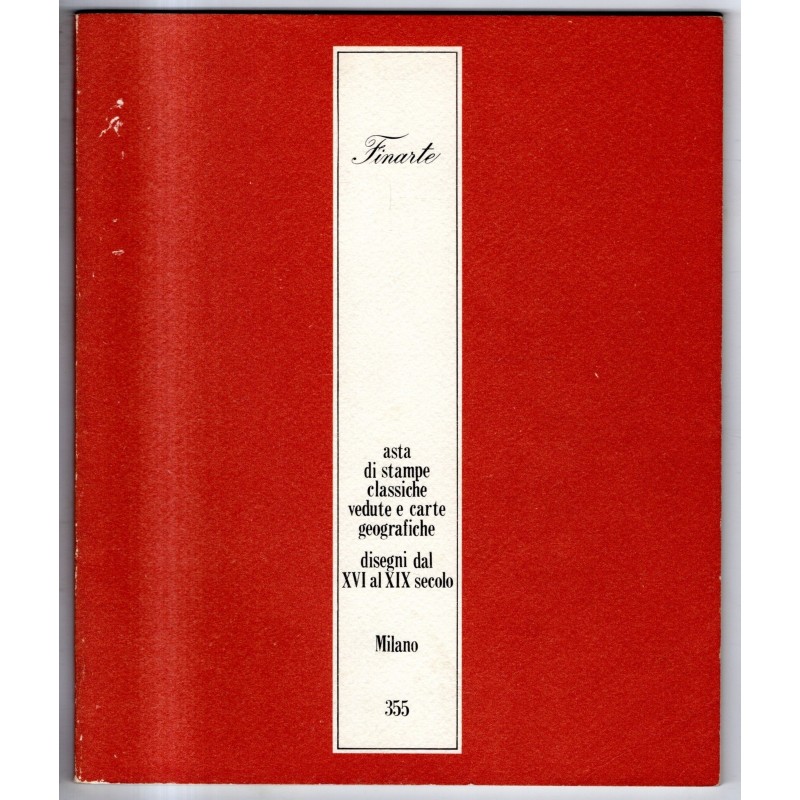 FINARTE. MILANO. STAMPE CLASSICHE CARTE GEOGRAFICHE. CATALOGO ASTA 3 DIC 1980.
