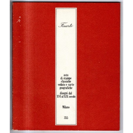 FINARTE. MILANO. STAMPE CLASSICHE CARTE GEOGRAFICHE. CATALOGO ASTA 3 DIC 1980.