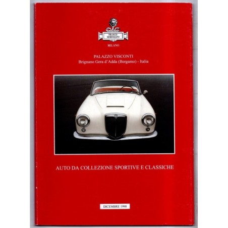 SEMENZATO. MILANO. AUTO DA COLLEZIONE. CATALOGO ASTA DICEMBRE 1990.