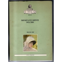 SEMENZATO. MILANO. IMPORTANTI DIPINTI DELL'800. CATALOGO ASTA MAGGIO 1989.
