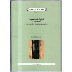 SEMENZATO. MILANO. IMPORTANTI DIPINTI E SCULTURE. CATALOGO ASTA DICEMBRE 1987.