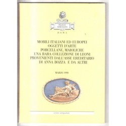 SEMENZATO. ROMA. MOBILI ITALIANI EUROPEI. CATALOGO ASTA MARZO 1990.