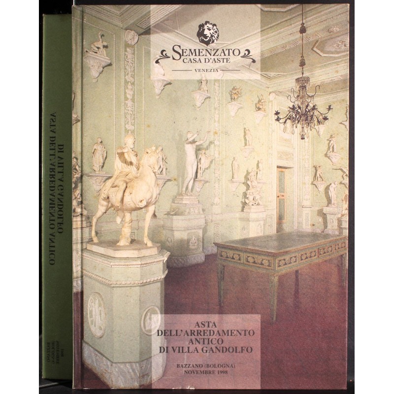 SEMENZATO. BOLOGNA. ARREDAMNETO ANTICO VILLA GANDOLFO. CATALOGO ASTA NOV 1998.