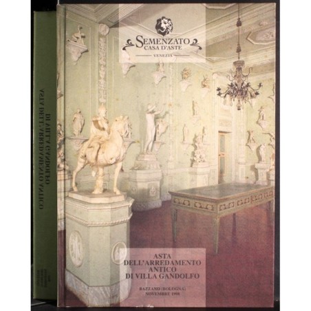 SEMENZATO. BOLOGNA. ARREDAMNETO ANTICO VILLA GANDOLFO. CATALOGO ASTA NOV 1998.