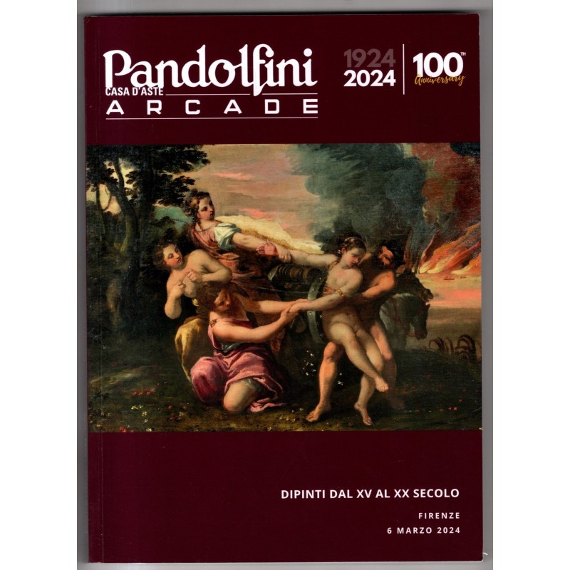 PANDOLFINI. FIRENZE. DIPINTI DAL XV AL XX SEC. CATALOGO ASTA 6 MARZO 2024.