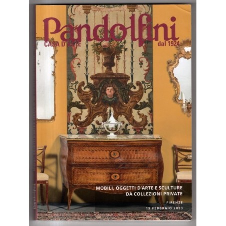PANDOLFINI. FIRENZE. MOBILI OGGETTI D'ARTE. CATALOGO ASTA 15 FEBB 2023.