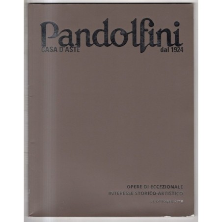 PANDOLFINI. FIRENZE. OPERE STORICO-ARTISTICO. CATALOGO ASTA 31 OTTOBRE 2018.