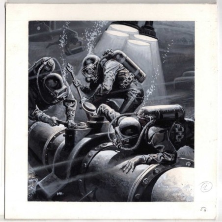 Famiglia Cristiana - Severino Baraldi - Illustrazione Originale  - 1985