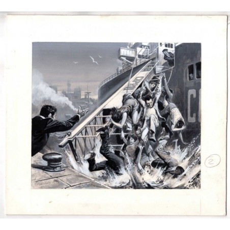 Famiglia Cristiana - Severino Baraldi - Illustrazione Originale  - 1985