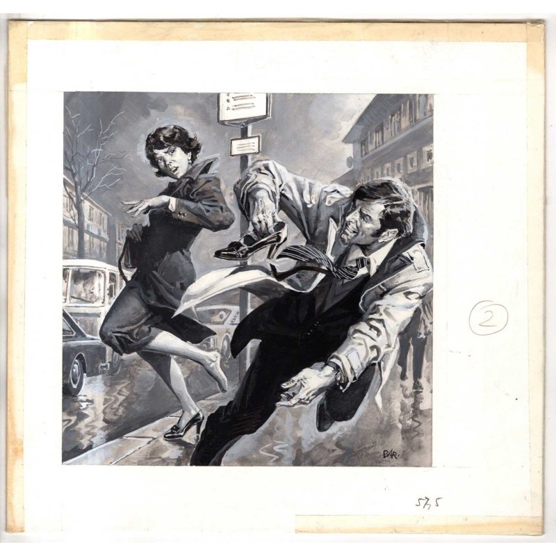 Famiglia Cristiana - Severino Baraldi - Illustrazione Originale  - 1986