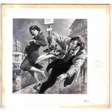 Famiglia Cristiana - Severino Baraldi - Illustrazione Originale  - 1986