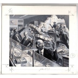 Famiglia Cristiana - Severino Baraldi - Illustrazione Originale  - 1986