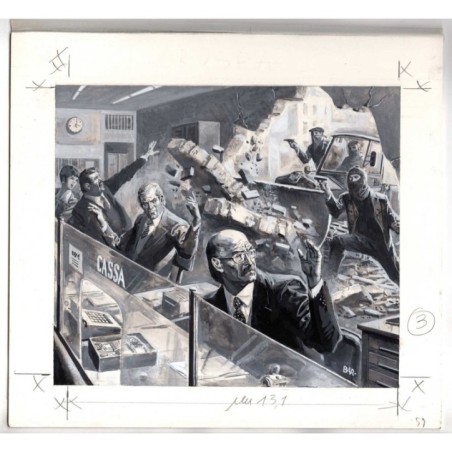 Famiglia Cristiana - Severino Baraldi - Illustrazione Originale  - 1986