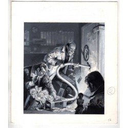 Famiglia Cristiana - Severino Baraldi - Illustrazione Originale  - 1986