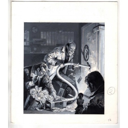 Famiglia Cristiana - Severino Baraldi - Illustrazione Originale  - 1986