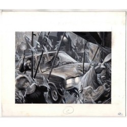 Famiglia Cristiana - Severino Baraldi - Illustrazione Originale  - 1985