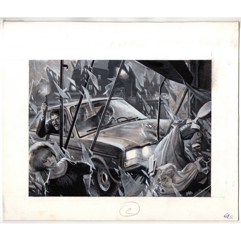 Famiglia Cristiana - Severino Baraldi - Illustrazione Originale  - 1985