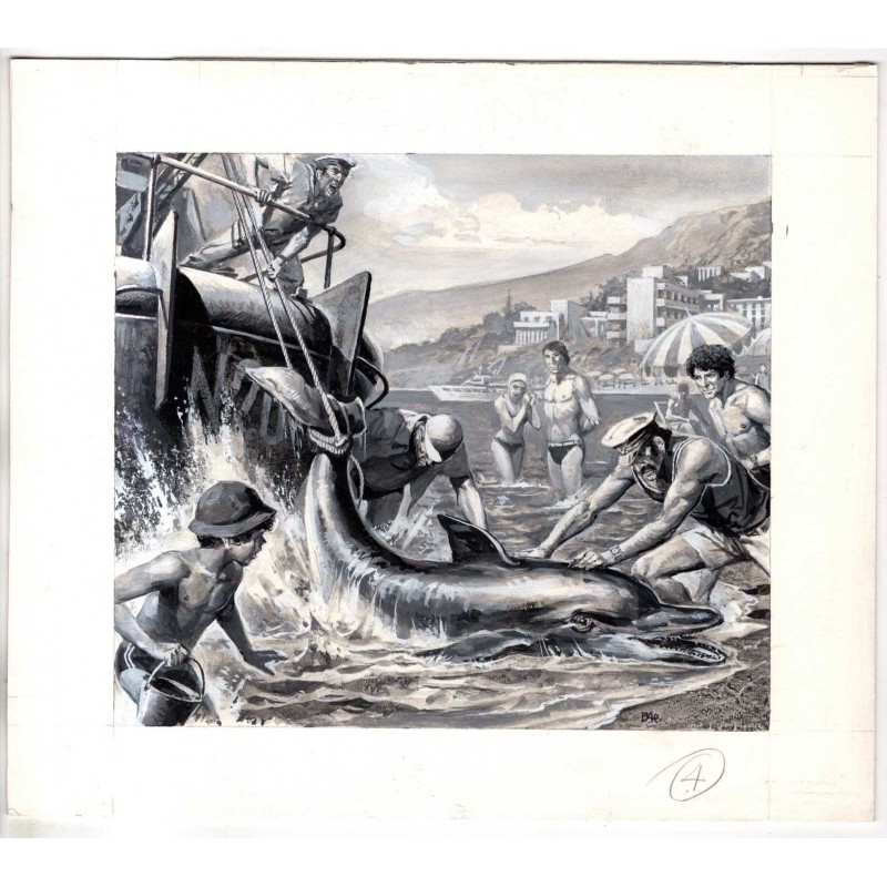 Famiglia Cristiana - Severino Baraldi - Illustrazione Originale  - 1985