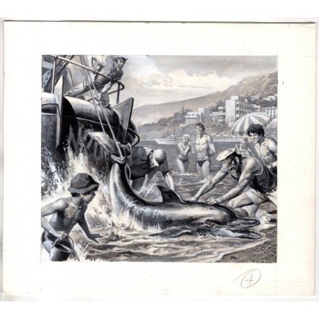 Famiglia Cristiana - Severino Baraldi - Illustrazione Originale  - 1985