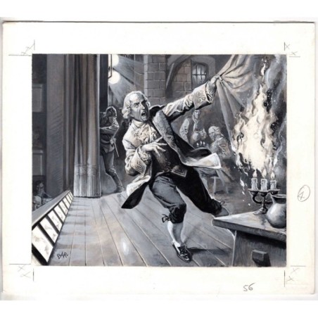 Famiglia Cristiana - Severino Baraldi - Illustrazione Originale  - 1986