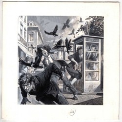 Famiglia Cristiana - Severino Baraldi - Illustrazione Originale  - 1985