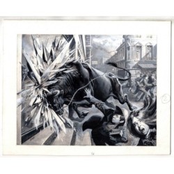 Famiglia Cristiana - Severino Baraldi - Illustrazione Originale  - 1986