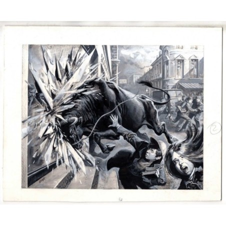 Famiglia Cristiana - Severino Baraldi - Illustrazione Originale  - 1986