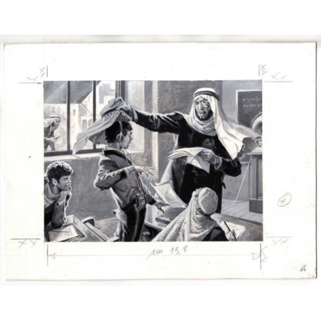 Famiglia Cristiana - Severino Baraldi - Illustrazione Originale  - 1985