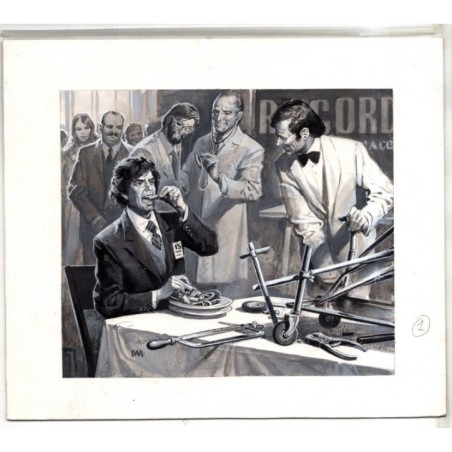 Famiglia Cristiana - Severino Baraldi - Illustrazione Originale  - 1986