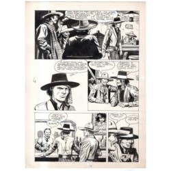 Rodeo - L'ombra della forca - p.4 - Renato Polese - Tavola Originale  - 1977