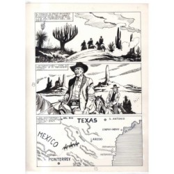 Rodeo - L'ombra della forca - p.13 - Renato Polese - Tavola Originale  - 1977