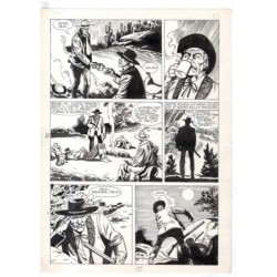 Rodeo - L'ombra della forca - p.15 - Renato Polese - Tavola Originale  - 1977